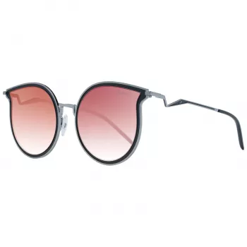 ANA HICKMANN Women's Sunglasses HI3066-5402A Gold/Brown Butterfly Metal Frame Brown Gradient Lens 54mm