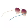 ANA HICKMANN Women's Sunglasses HI3068-5804D Gold/Brown Butterfly Metal Frame UV400