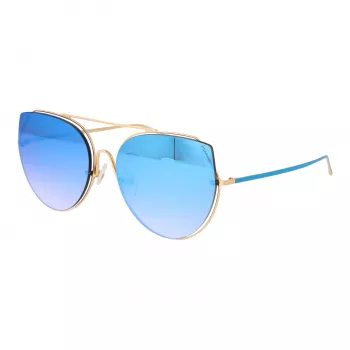 ANA HICKMANN Women's Sunglasses HI3068-5804D Gold/Brown Butterfly Metal Frame UV400