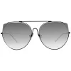 ANA HICKMANN Women's Sunglasses HI3068-5809AB - Brown/Gold Acetate/Metal Rectangular Frame, Gradient Brown Lenses, UV400 Protection