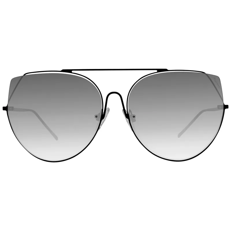 ANA HICKMANN Women's Sunglasses HI3068-5809AB - Brown/Gold Acetate/Metal Rectangular Frame, Gradient Brown Lenses, UV400 Protection