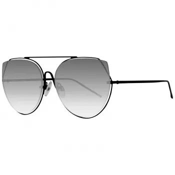 ANA HICKMANN Women's Sunglasses HI3068-5809AB - Brown/Gold Acetate/Metal Rectangular Frame, Gradient Brown Lenses, UV400 Protection