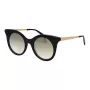 ANA HICKMANN Women's Sunglasses HI9063-4901S Gold/Brown Geometric Metal Frame with Brown Gradient Lenses 49/21/145 mm