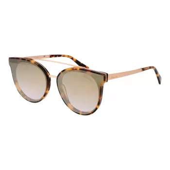 ANA HICKMANN Women's Sunglasses HI9080-62G21 Butterfly Oversized Gold Brown Gradient 62mm