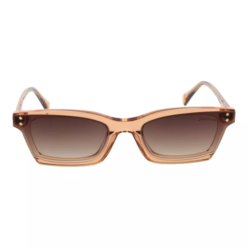 ANA HICKMANN Women Sunglasses HI9099-63H01 Brown Havana Square Butterfly Acetate Frame UV400