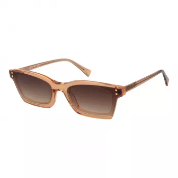 ANA HICKMANN Women Sunglasses HI9099-63H01 Brown Havana Square Butterfly Acetate Frame UV400
