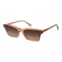 ANA HICKMANN Women Sunglasses HI9099-63H01 Brown Havana Square Butterfly Acetate Frame UV400