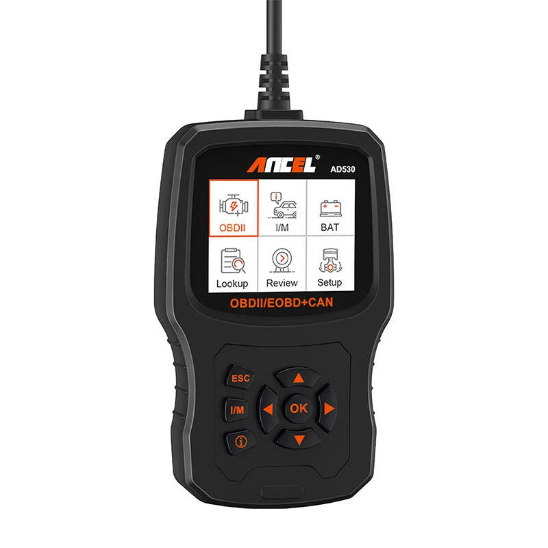 ANCEL AD530 OBD2 Diagnostic Scanner with 2.8 inch TFT Color Screen, Lifetime Free Updates