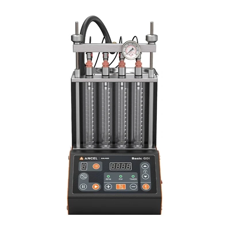 ANCEL ANJ400 Ultrasonic Fuel Injector Cleaner & Tester for 4 Cylinders