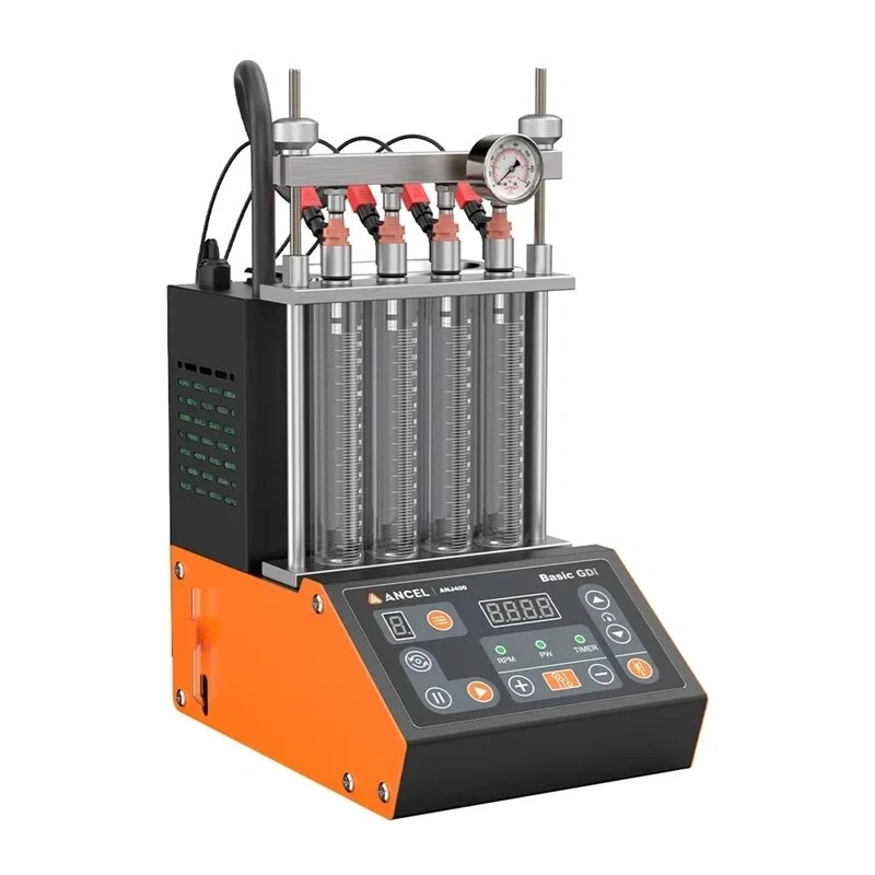ANCEL ANJ400 Ultrasonic Fuel Injector Cleaner & Tester for 4 Cylinders