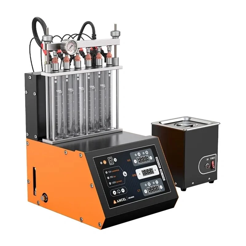 ANCEL ANJ600 Car Fuel Injector Cleaner - Ultrasonic Cleaning & Testing Machine