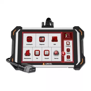 ANCEL DS600 BT Professional OBD2 Diagnostic Scanner with 8-inch Touchscreen, 4GB RAM, 64GB Storage, 2 Years Free Updates