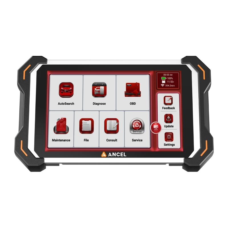 ANCEL DS600 Elite OBD2 Diagnostic Scanner with 8 inch Touchscreen, Full System Scan & 30+ Reset Services