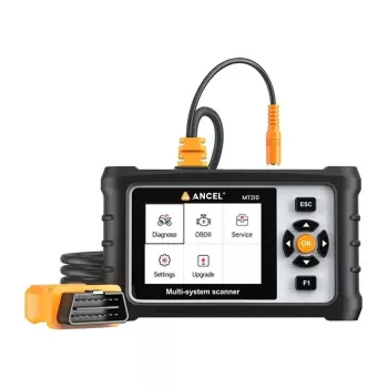 ANCEL MT310 Motorcycle Diagnostic Scanner with 2.8 inch TFT Color Screen, OBD-II 16-Pin, Free Lifetime Updates, Supports 14+ Brands