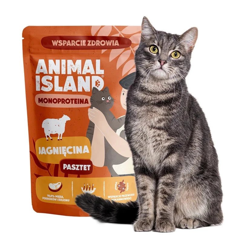 ANIMAL ISLAND Mono Lamb Wet Cat Food 100g