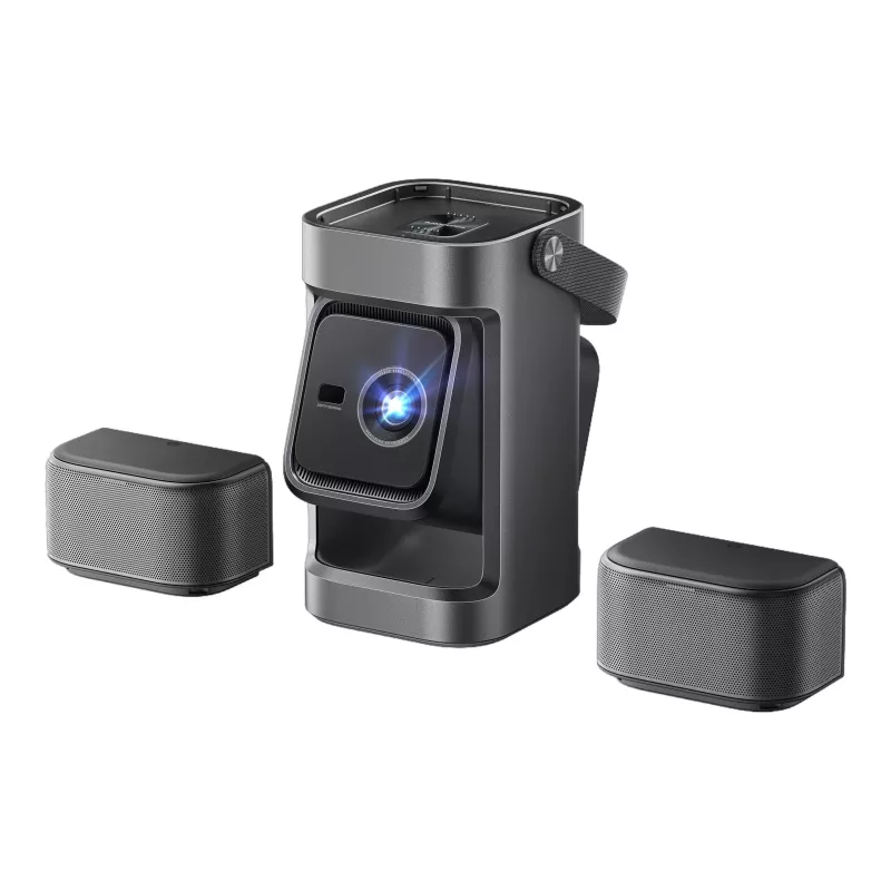 Anker Nebula P1 Portable Projector with Detachable Speakers, Full HD 1080p, 650 ANSI Lumens, 20W 2.0 Surround Sound, Android TV 11, Grey