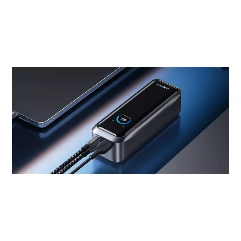 Anker Prime Power Bank 220W, 20,000 mAh, 2x USB-C & 1x USB-A, Black