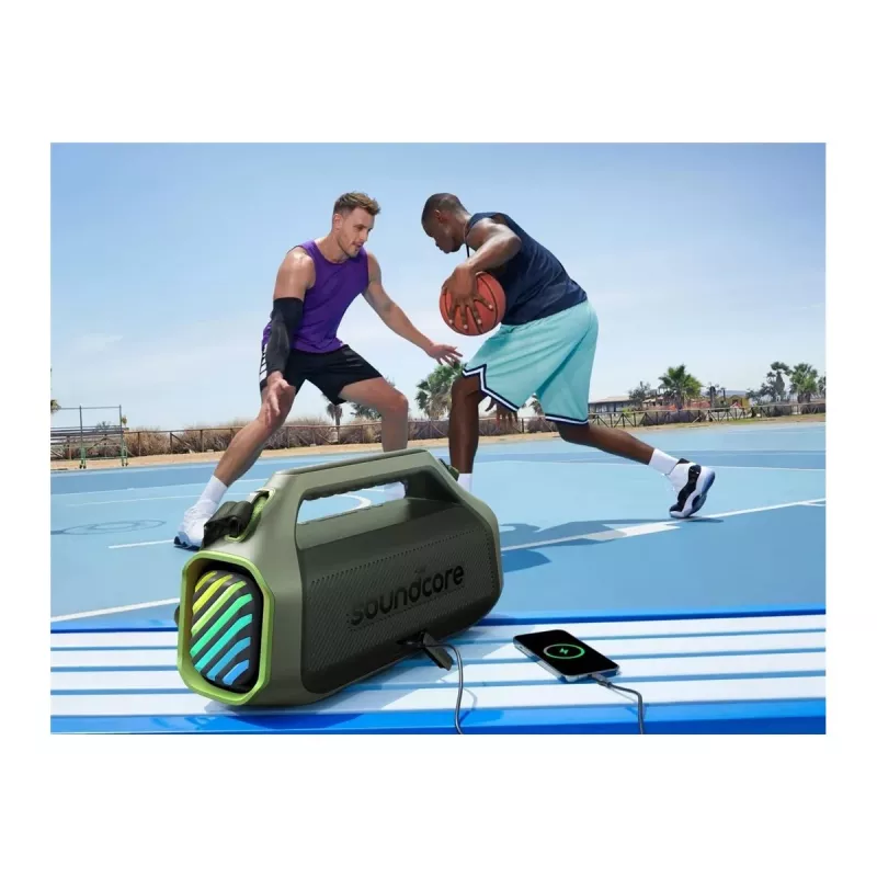 Anker Soundcore Boom 2 Plus A3134 100W Bluetooth Party Speaker, IPX7 Waterproof, Green