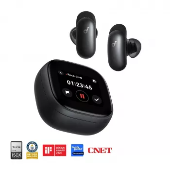 Anker Soundcore Liberty 5 Pro Max True Wireless Earbuds, Bluetooth 5.3, Adaptive ANC, 6 Mics, Black