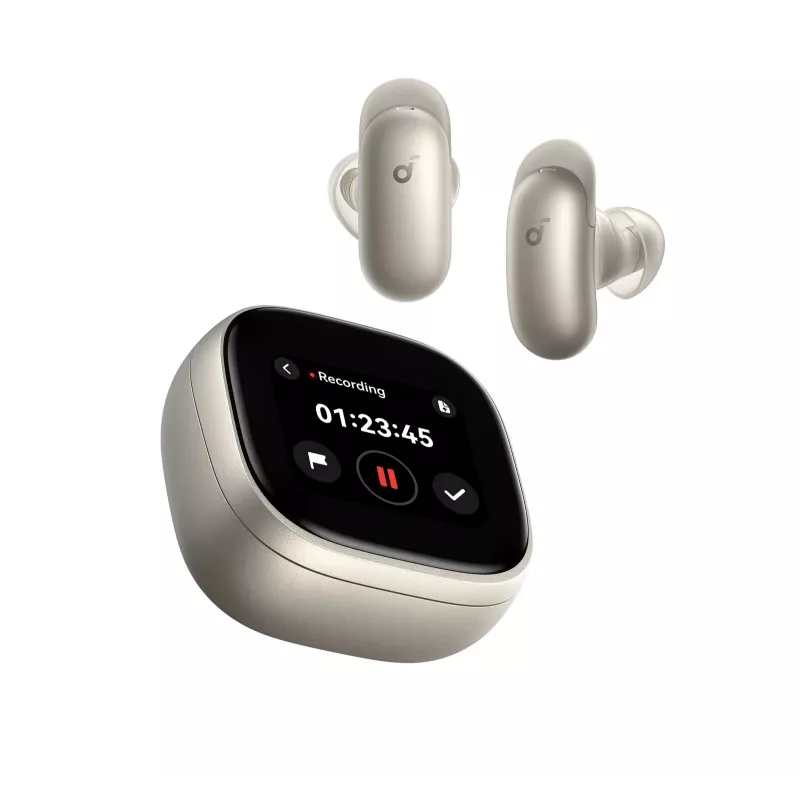 Anker Soundcore Liberty 5 Pro Max True Wireless Earbuds, Titanium Gold, Bluetooth 5.3, Adaptive ANC, LDAC, 50h Playtime