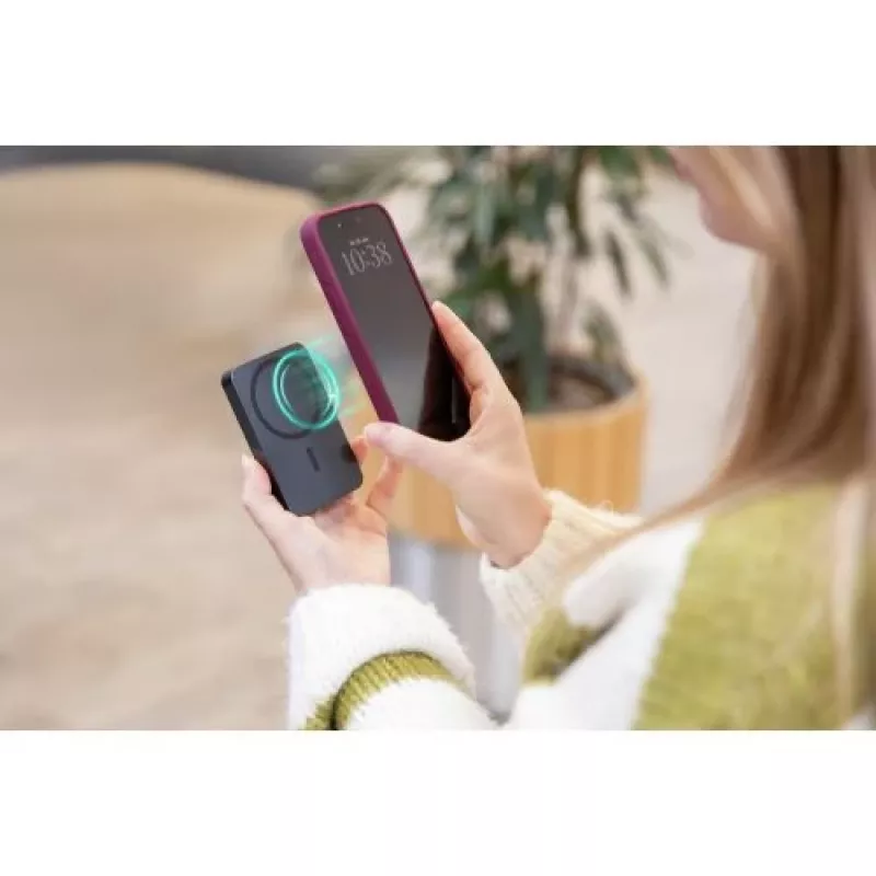 ANSMANN 1700-0198 Power Bank 5000 mAh LiPo Power Delivery Qi Wireless Charging Anthracite