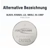 ANSMANN CR2025 Lithium Button Cell Battery, 3V, 160mAh, 1-Pack Blister