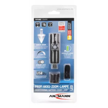 ANSMANN Flashlight Future T350FR 350 Lumen CREE LED Focus Adjustable IPX4