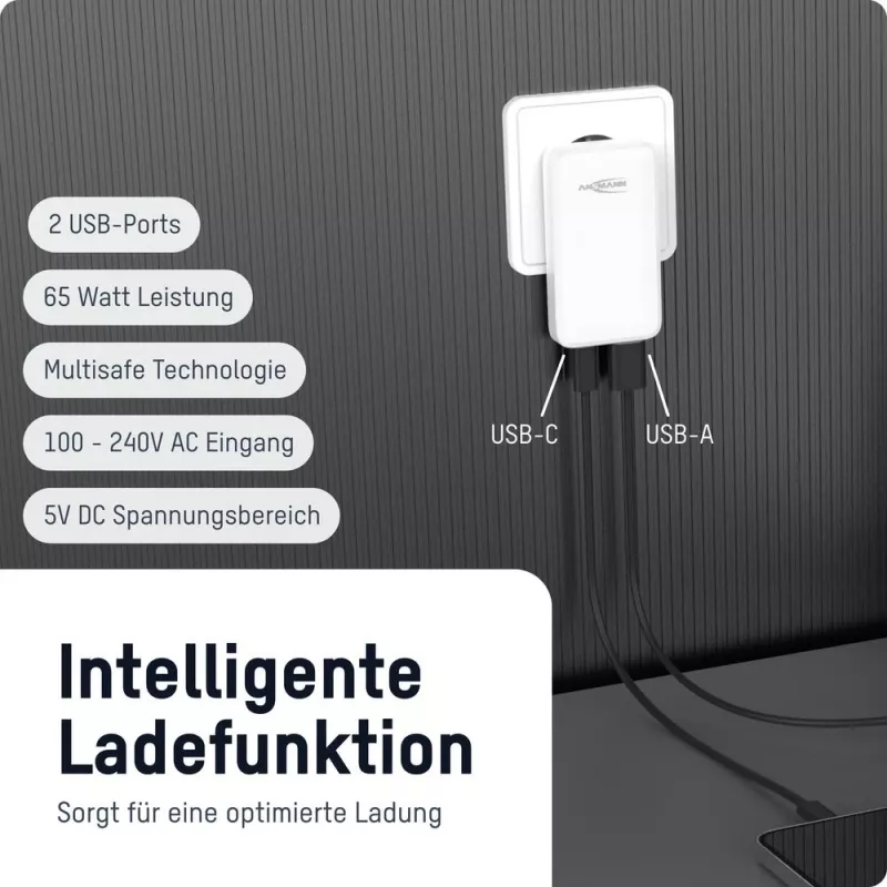 ANSMANN USB Charger 265PD 65W