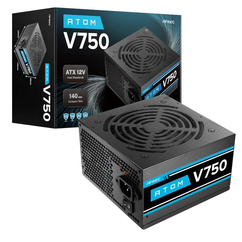 Antec Atom V750 Non-Modular 750W 80 PLUS Bronze ATX Power Supply