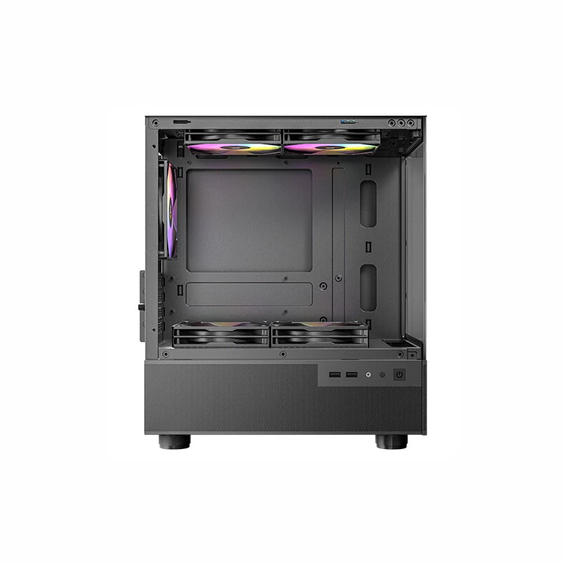 Antec CX200M Elite RGB Mini-Tower Case, Tempered Glass, Black