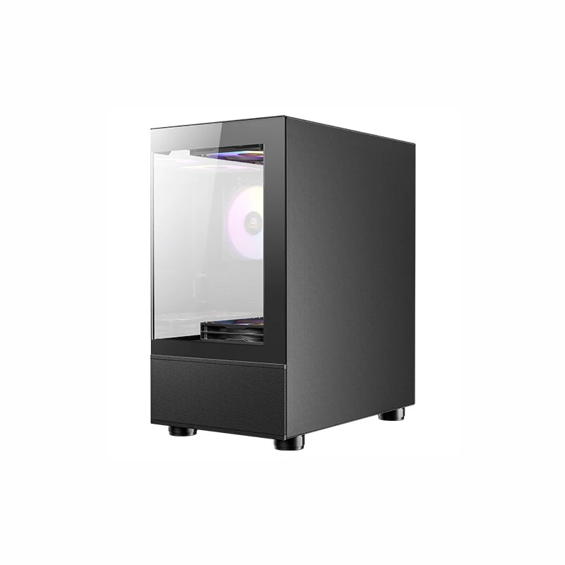 Antec CX200M Elite RGB Mini-Tower Case, Tempered Glass, Black