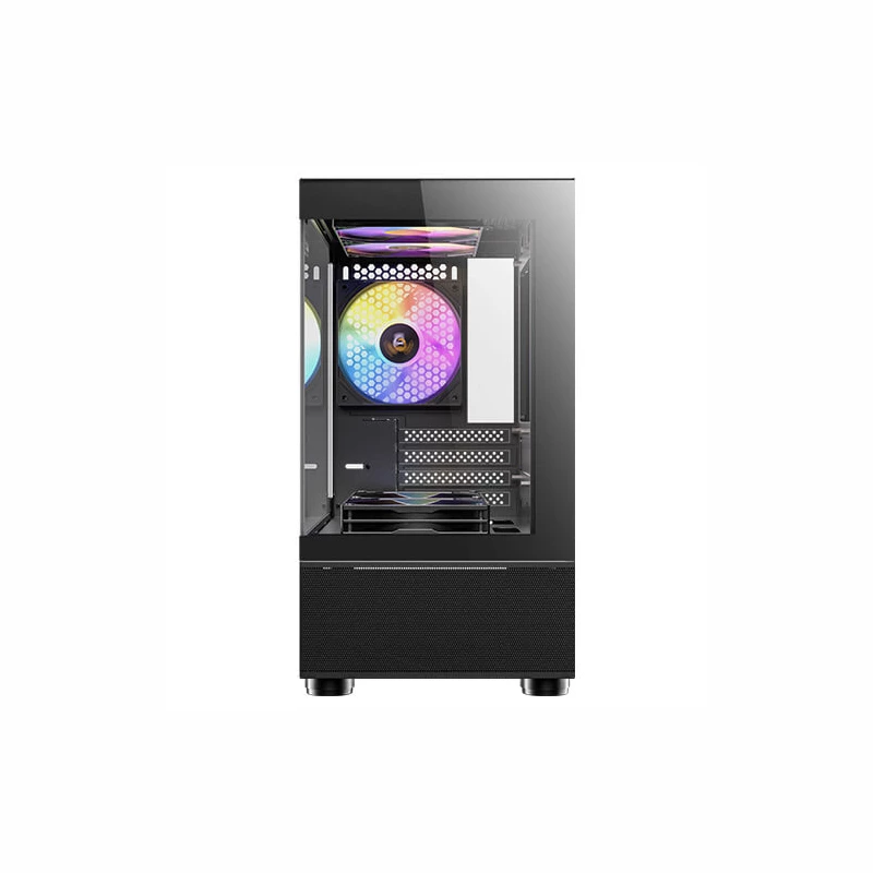 Antec CX200M Elite RGB Mini-Tower Case, Tempered Glass, Black