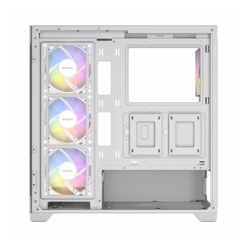 Antec CX300 ARGB ATX Mid-Tower Gaming Case, White, Tempered Glass, 4 ARGB Fans