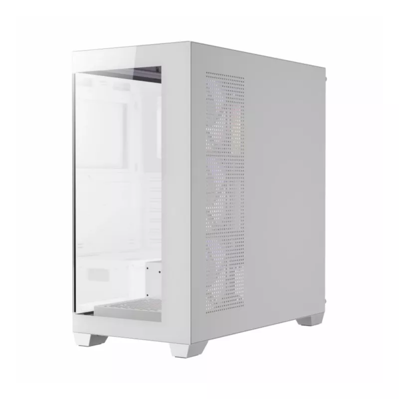 Antec CX300 ARGB ATX Mid-Tower Gaming Case, White, Tempered Glass, 4 ARGB Fans
