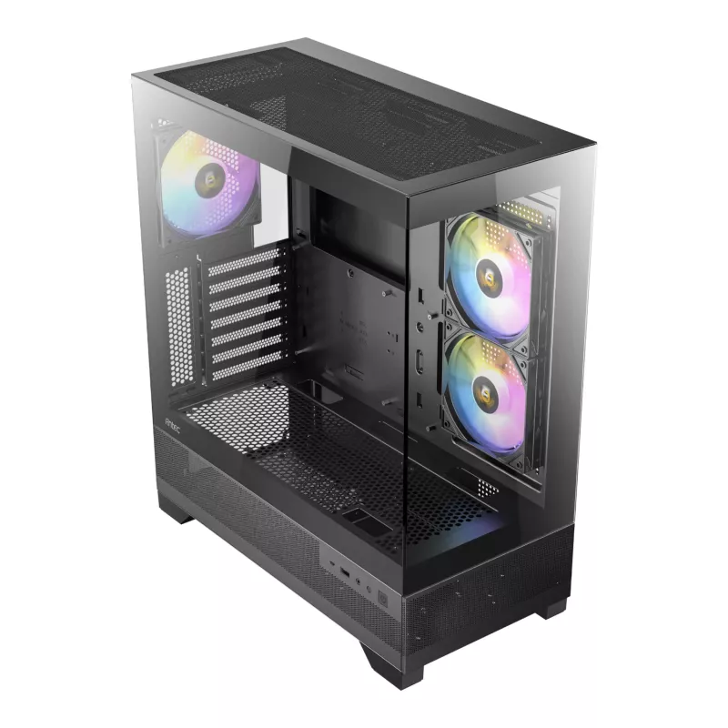 Antec CX700 ARGB B Mid-Tower Gaming Chassis - Tempered Glass, 4x ARGB Fans, E-ATX Support, Black