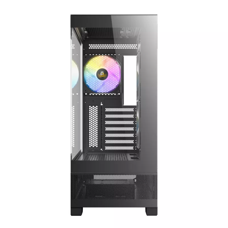 Antec CX700 ARGB B Mid-Tower Gaming Chassis - Tempered Glass, 4x ARGB Fans, E-ATX Support, Black