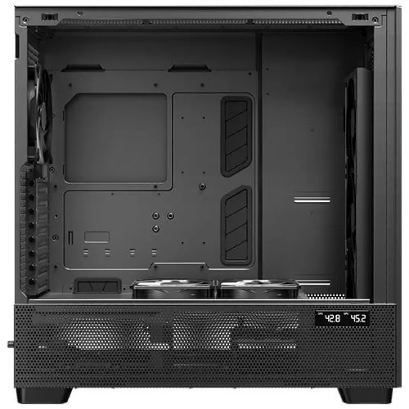 Antec Flux Pro Noctua Edition Full Tower Case, Black/Wood, with Noctua NA-FH1 Fan Hub