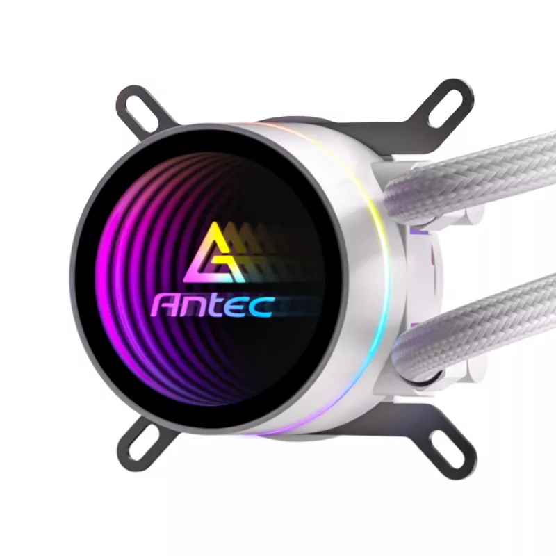 Antec Luna 360 ARGB All-in-One Liquid CPU Cooler - White, 360mm Radiator, 3x120mm ARGB PWM Fans, Intel & AMD Compatible