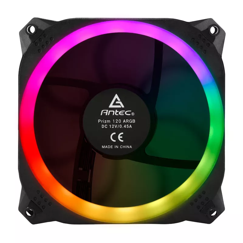 Antec Prizm 120 ARGB Case Fan 5 Pack + Controller - Black