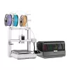Anycubic Kobra X Combo 3D Printer – 300x300x300 mm FDM with LeviQ Auto-Leveling, Direct Drive, 180 mm/s, Carborundum Glass, 4.3-inch Touchscreen