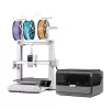 Anycubic Kobra X Combo 3D Printer – 300x300x300 mm FDM with LeviQ Auto-Leveling, Direct Drive, 180 mm/s, Carborundum Glass, 4.3-inch Touchscreen