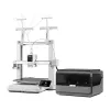Anycubic Kobra X Combo 3D Printer – 300x300x300 mm FDM with LeviQ Auto-Leveling, Direct Drive, 180 mm/s, Carborundum Glass, 4.3-inch Touchscreen