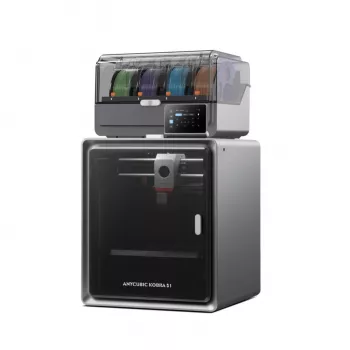 ANYCUBIC S1 Combo V2 FDM 3D Printer, 250 x 220 x 220 mm Build Volume, 500 mm/s Speed, Auto Leveling, PEI Plate, Klipper Firmware, Wi-Fi, 4.3 inch Touchscreen, 400W Power