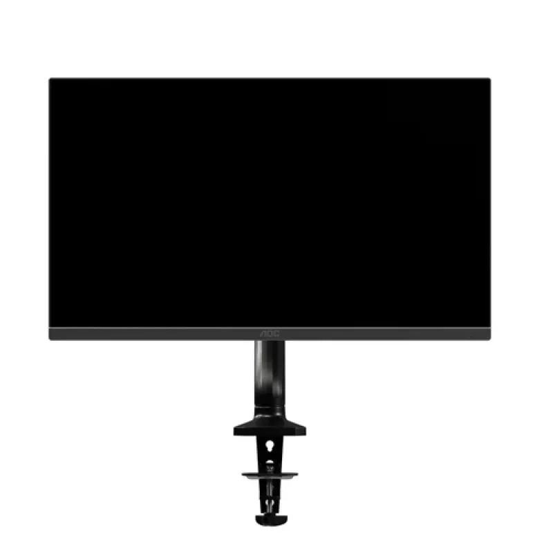 AOC AS110D0 Single Articulated Monitor Arm – Desk Mount – Aluminium – Black – for up to 27 inch LCD