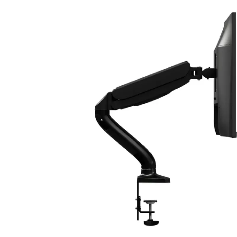 AOC AS110D0 Single Articulated Monitor Arm – Desk Mount – Aluminium – Black – for up to 27 inch LCD
