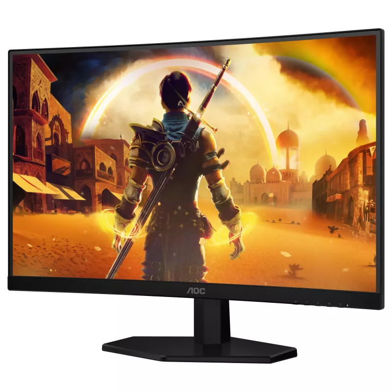 AOC C27G42FE - 68.6 cm (27 inch) Full HD Curved VA Monitor, 180Hz, 4ms, HDR10, HDMI/DisplayPort, VESA