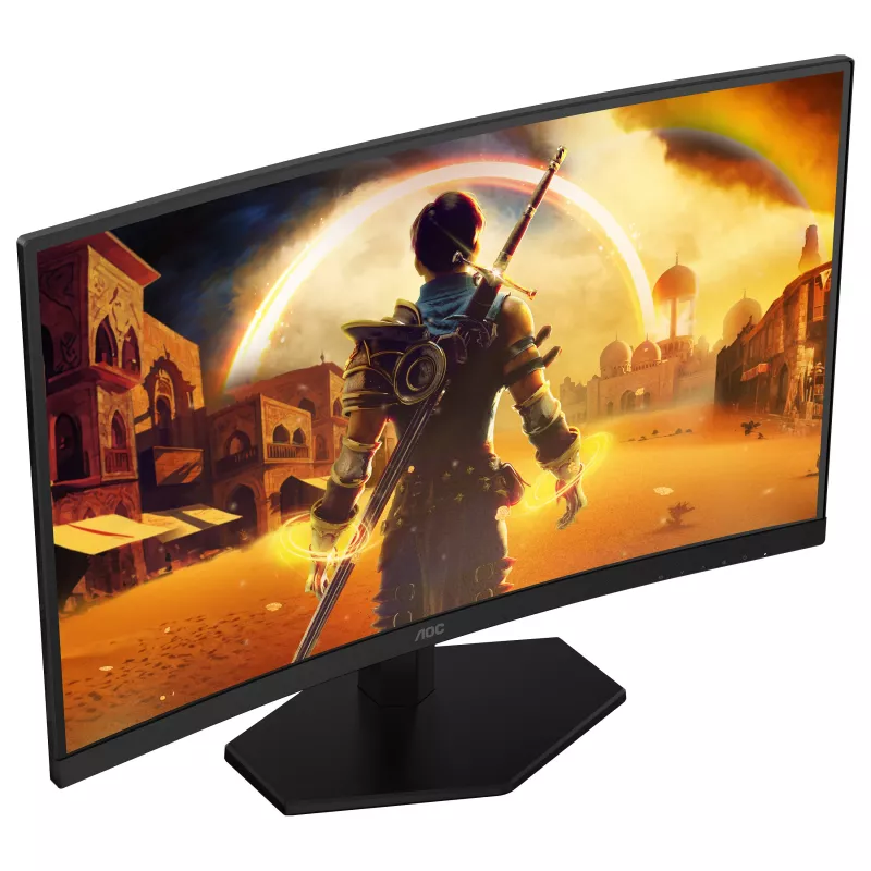 AOC C27G42FE - 68.6 cm (27 inch) Full HD Curved VA Monitor, 180Hz, 4ms, HDR10, HDMI/DisplayPort, VESA