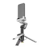 AOCHUAN M3 Pro Gimbal AI Statyw Selfie Stick 180cm with LED Lamp and RGB Lighting Black