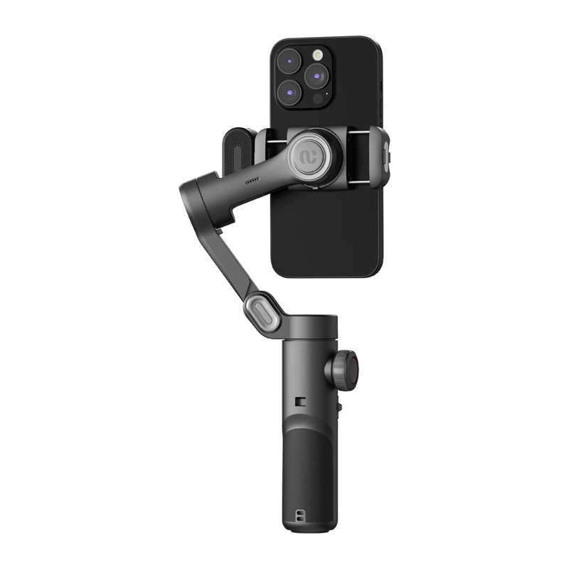 AOCHUAN Smart XE 3-Axis Gimbal Stabilizer with AI Tracking and Gesture Control for Smartphone, Black