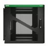 APC NetShelter 12U Wall-Mount Rack Enclosure Cabinet with Side-Mount UPS Depth, Black